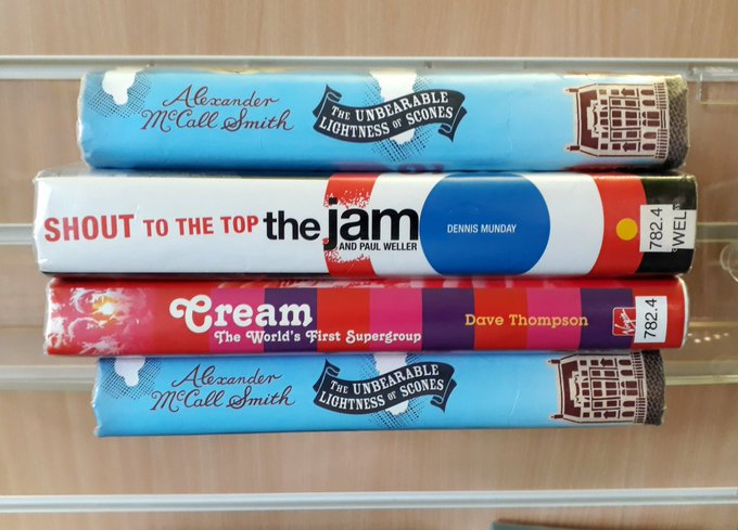 OrkneyLibrary's tweet photo. Today's #GoogleDoodle is all about #Scones which reminded us of that time we made a book scone for #NationalCreamTeaDay and had to make it both ways round so we didn't get shouted at by Cornwall/Devon. https://t.co/TbcbeeZJei