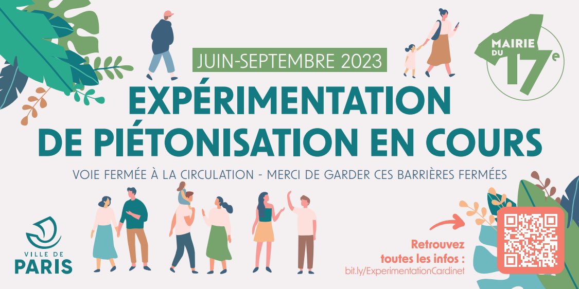 LedranCh's tweet photo. 🚶C’est parti pour l’expérimentation de la piétonisation rue #Cardinet
🏢Réunion des Conseils de quartier #PereireMalesherbes & #LegendreLevis avec @Carline_LN @Pflogereau @HazarabedianS pour un événement de convivialité estival
Cc.: @geoffroyboulard
https://t.co/xPF1v4WHp9 https://t.co/z5UNzOYq8Q