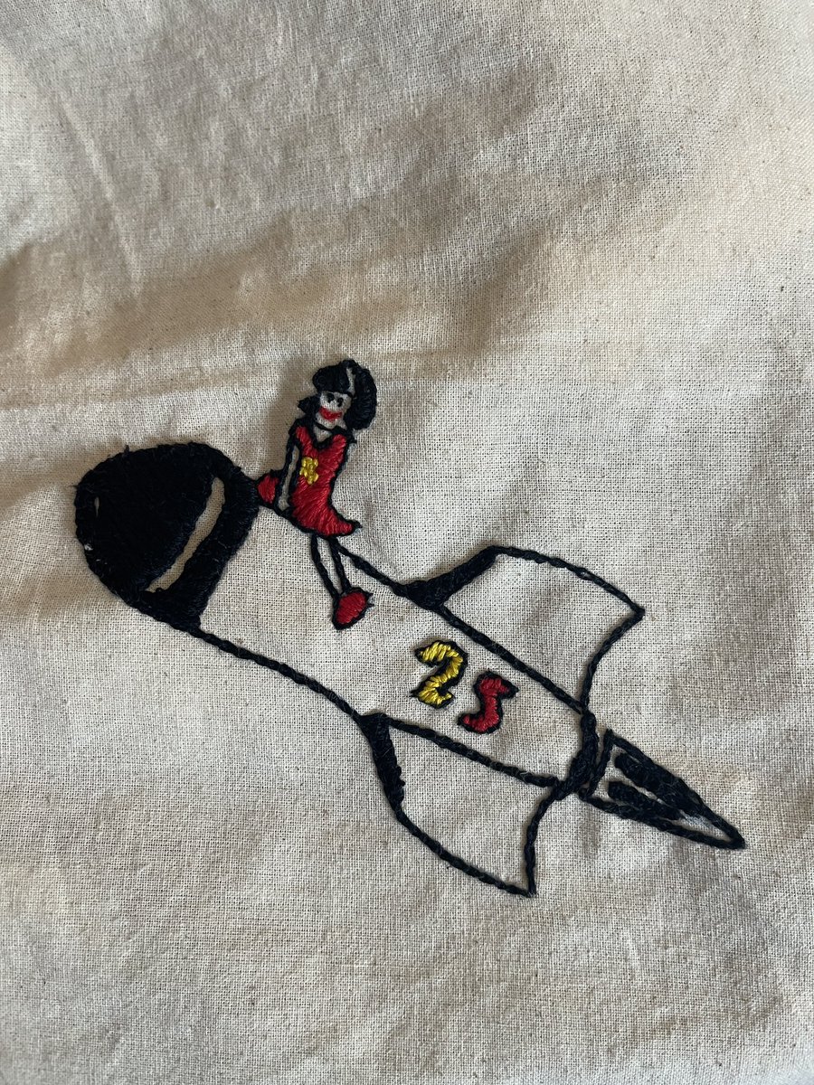 rocketgirlmusic's tweet photo. Rocket Girl is 25! We have some very special hand made bags to celebrate. They take a day each to make. We supported a charity for women and girls and the result was this 💕 https://t.co/P1UdV5szh0