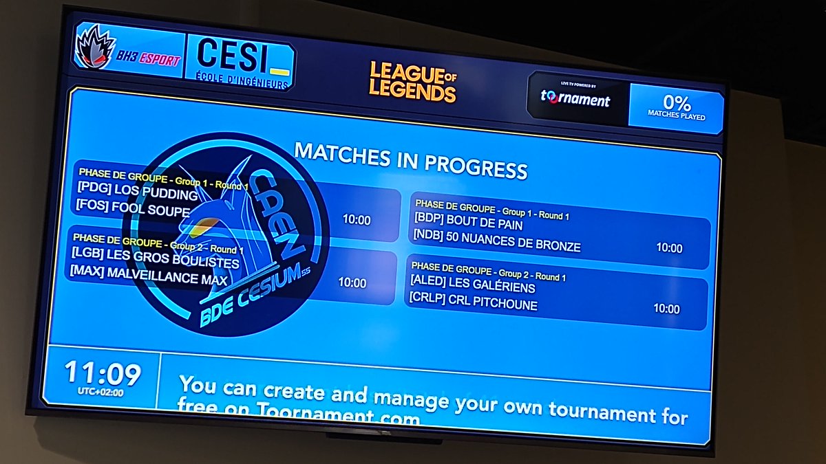 BDECesium55's tweet photo. Début du tournoi LOL au CESI ! ⚔️

Toutes les équipes sont au rendez-vous pour un week-end d'affrontements ! 🔥🔥

Retrouvez @KptainPe et Valiaroth pour le cast sur https://t.co/VSJzzM5r4e 👀 https://t.co/8WmVUarrJC