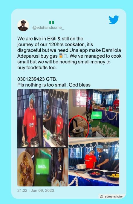 lifeissues_11's tweet photo. Gas don finish na crowdfunding dem wan. Una no well
#chefdammy #ChefHilda #Hilda https://t.co/JxenplD8I4