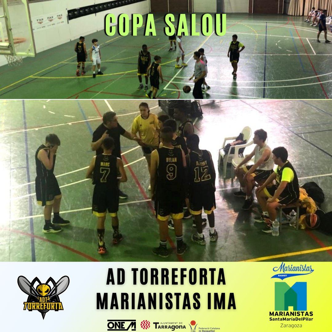 - COPA SALOU -
🙌 1. Dissabte 03/06, infantil masculí
🟡 AD TORREFORTA contra MARIANISTES IMA 🟢.