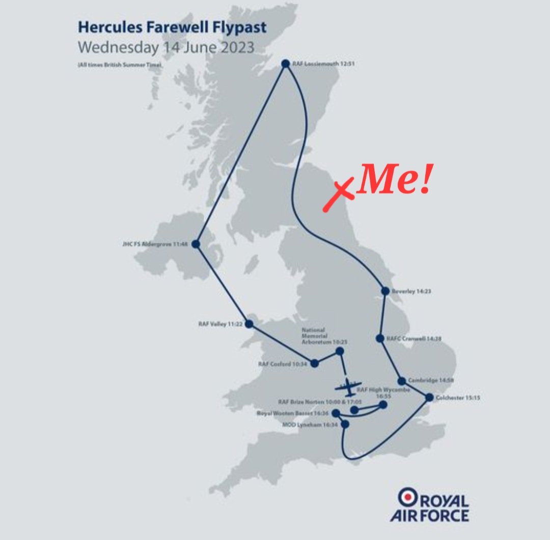 noonoo67's tweet photo. @RoyalAirForce can you come down the East Coast on Wednesday 14th please. I'd love to say farewell to the "Hercs" too. Just a little route diversion to fly over Berwick upon Tweed. Thanking you in advance ✈️😁 https://t.co/bDJKwBQunm