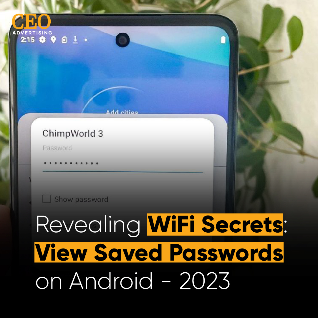 ceoadvertising's tweet image. On Android devices, there is a feature that allows users to view saved passwords for various apps and websites. This can be helpful,

Read More: ceoadvertising.com/view-wifi-pass…

#ceo #ceoadvertising #ceomagazine #wifipassword #viewpassword #wifi #android #savedpasswords #passwords