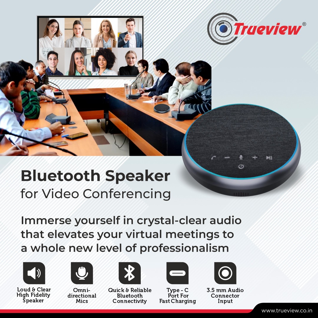 Trueview_India's tweet photo. With its sleek design and advanced technology, Trueview Bluetooth Speaker is built to deliver exceptional sound quality, ensuring every word is heard with absolute clarity. Contact us at 9225550000 to know more.
#trueview #bluetoothspeaker #madeinindia #makeininida #india https://t.co/KR6C92u9dD