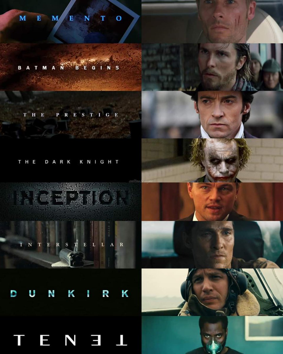 Christopher Nolan'ın sinematografisi 🎥

#oppenheimer #christophernolan #inception #prestige #interstellar #memento #dunkrik #thedarkknight #tenet #film