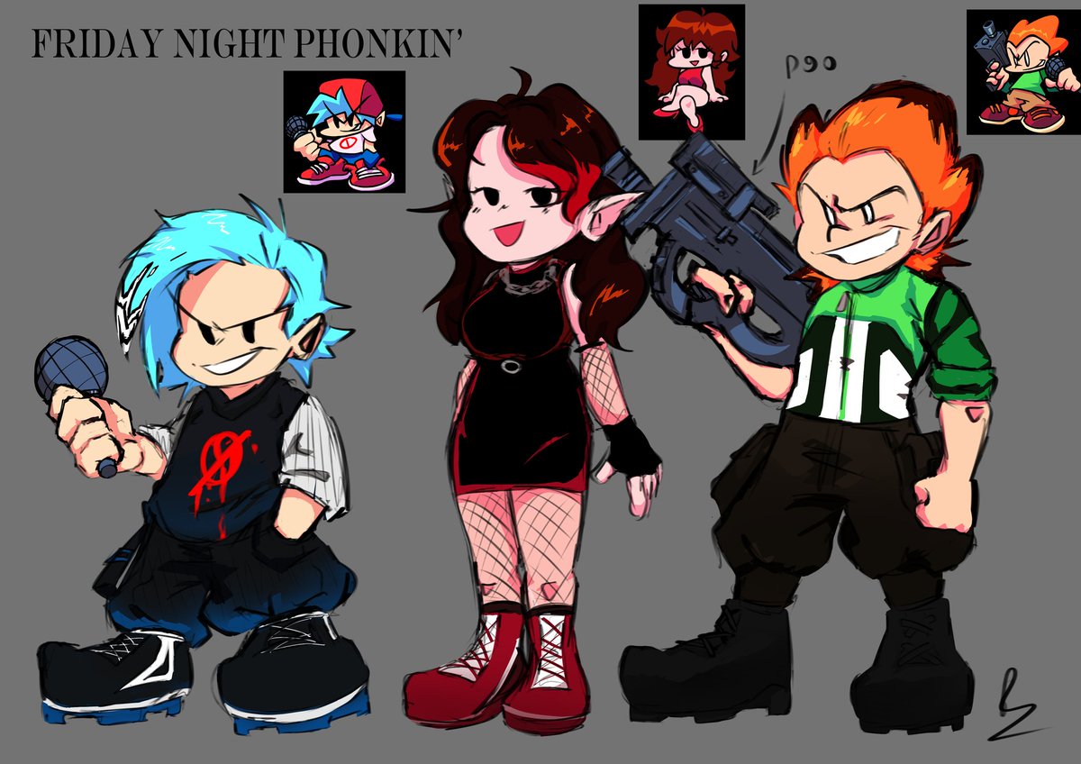 Benjirougacha's tweet photo. Random idea for a mod to be fnf phonkinized or just have different genre of music for each week--
#fridaynightfunkin #fridaynightphonkin #modidea #Concept https://t.co/P3uWHWXFW2