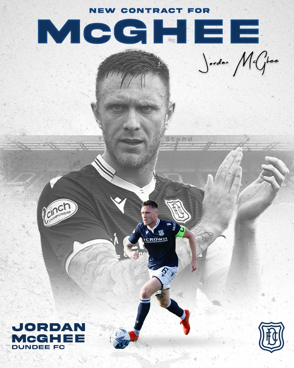 DundeeFC's tweet photo. McGhee extends stay!

Dundee Football Club are delighted to announce that Jordan McGhee has signed a new two year deal at the club.

Read the full announcement on the club’s website.
https://t.co/7Xkd3Tpmlo

#thedee https://t.co/I8s74Sr8Ax