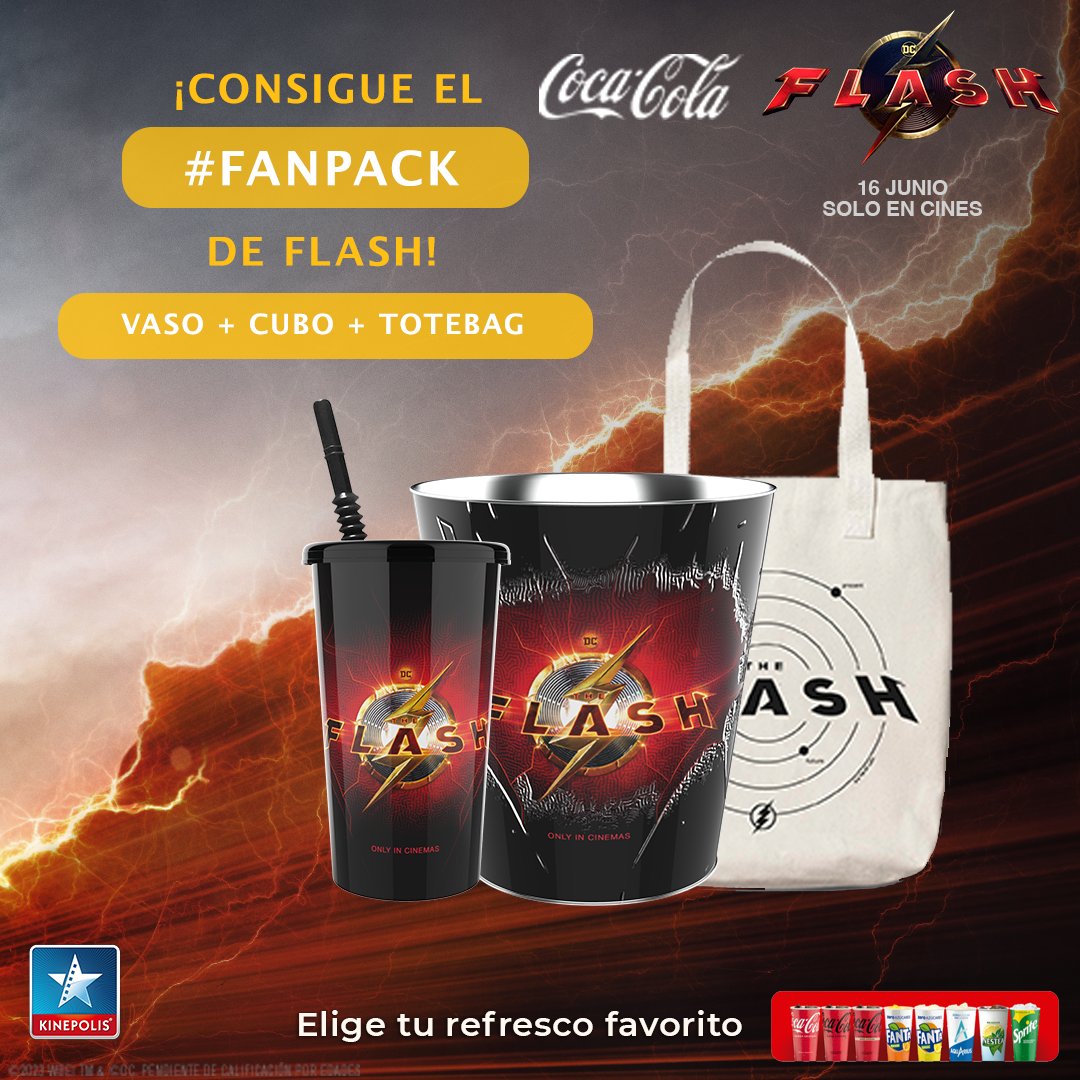 Cines_Kinepolis's tweet photo. Kinéfilo, ¿quieres conseguir un de los #FanPack de #Flash que estarán disponibles en nuestras tiendas? ¡Sorteamos 3 #FanPack entre todos vosotros!⚡ El Fan Pack incluye 1 cubo + 1 vaso + 1 tote bag😱
Participa en nuestra cuenta de Instagram: https://t.co/uI6B1LE5Se https://t.co/TJ10oH1FmZ