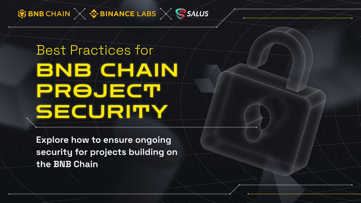 Web3 projects require continuous security due to decentralization and high-value transactions.

One-time audits are insufficient. BNB Chain's teams must prioritize ongoing protection throughout the project's lifecycle.

bnbsmartchain.com/best-practices…