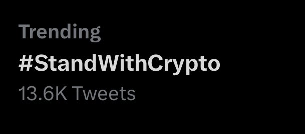 We all #StandWithCrypto 💪✊️