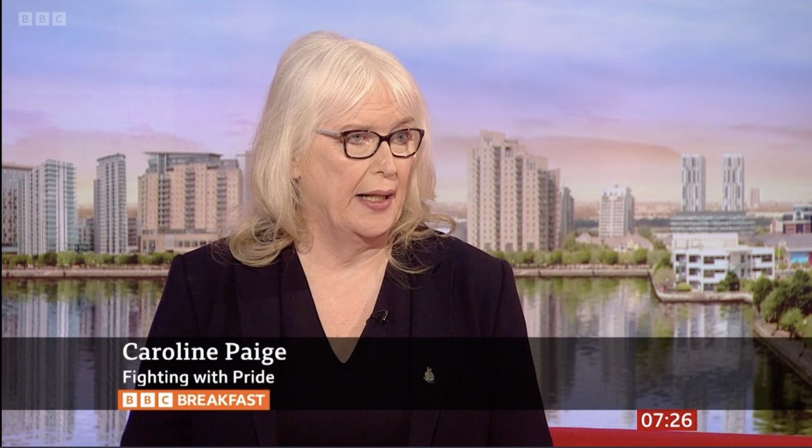 Our very own @caz_paige @fightingwpride was on @BBCBreakfast yesterday morning, talking about the Independent Review into the treatment of #LGBTVeterans before the ‘gay ban’ calling on the Government to #publishnow