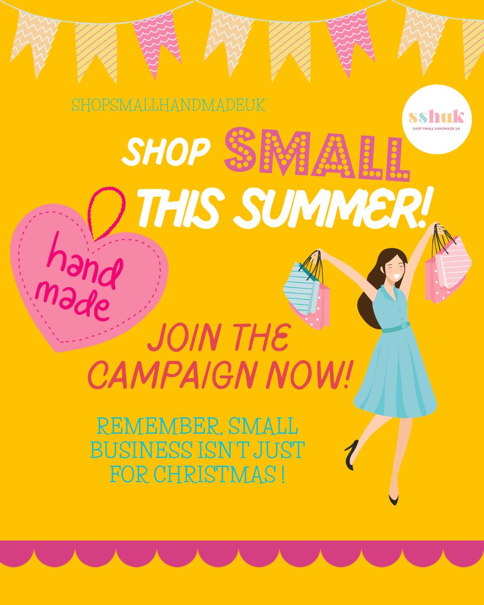 Join the campaign to shop small this summer #sshuk #shopsmallbusiness #handmadegifts #elevenseshour #handmadeintheuk #buyindie