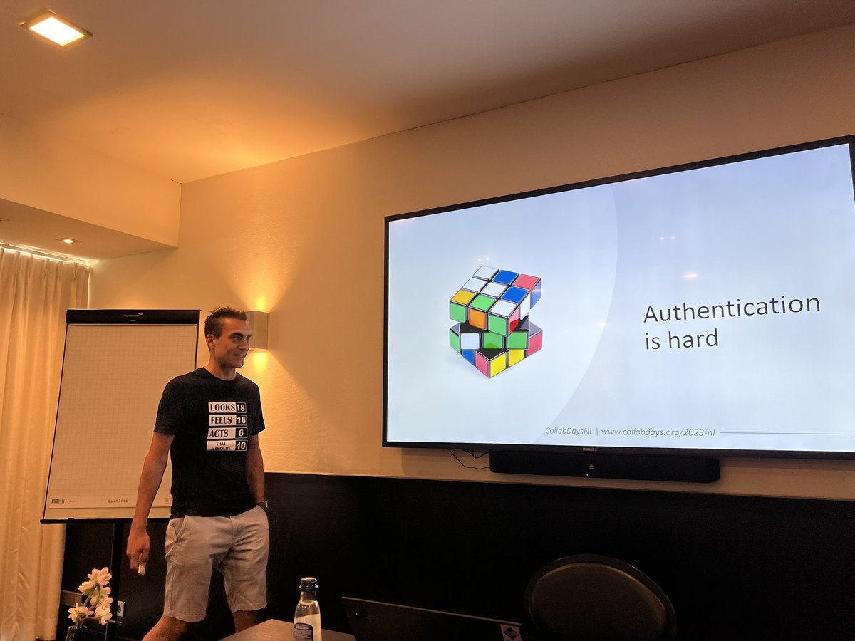 Thirth session by <a href="/RickVanRousselt/">Rick Van Rousselt</a> about #aim #authentication #CollabDaysNL