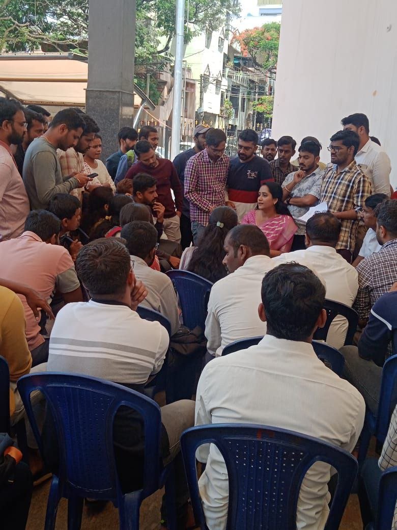 ksceaa's tweet photo. Many aspirants joined for meeting today. We have taken their greviences and discussed way forward. We are going act on it soon. Kindly, be a part of all our future steps @Bhavyanmurthy https://t.co/cwpJDXj5cG