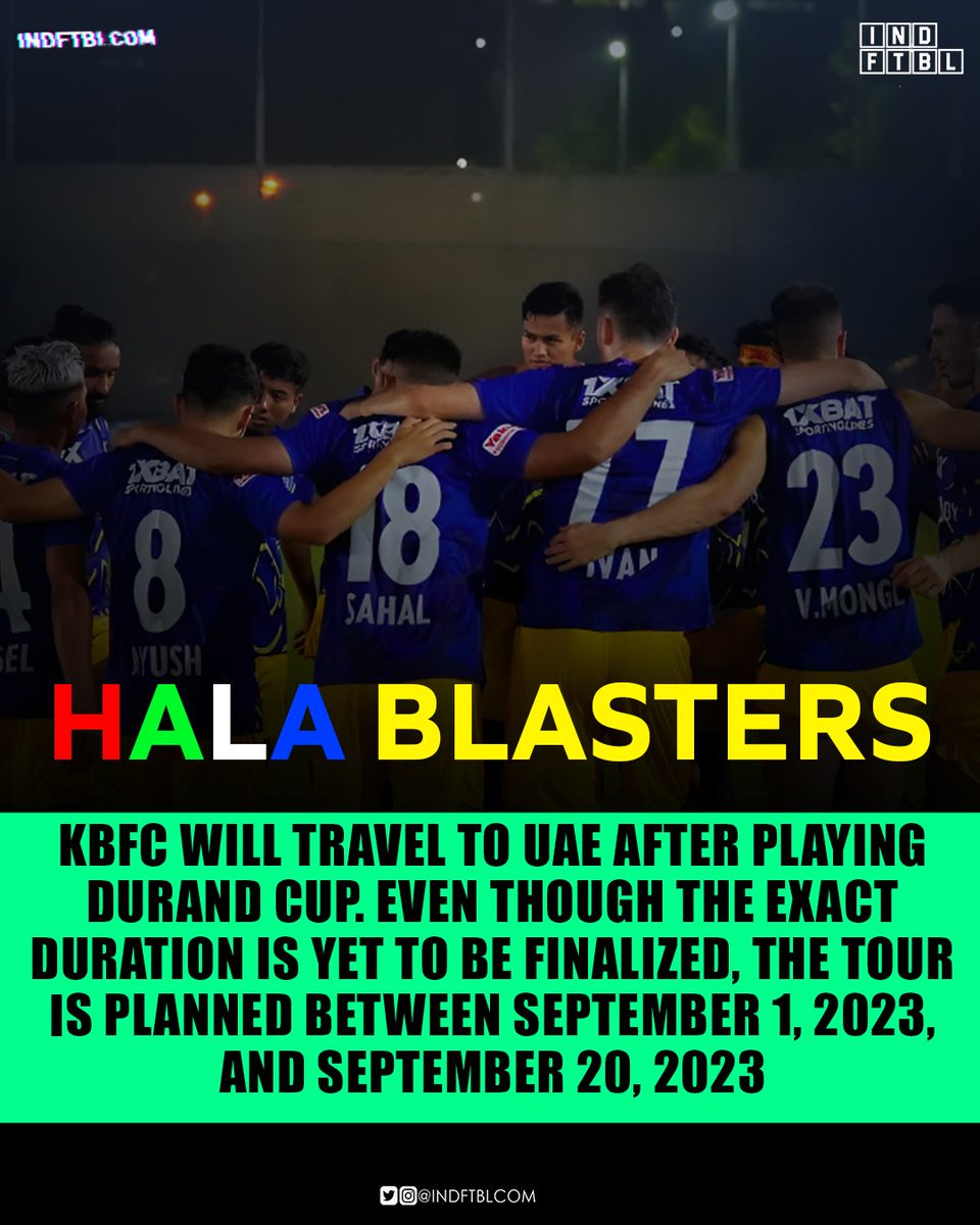 indianfootbll's tweet photo. ๐จ๐ฃ๐๐๐ง๐ ๐ก๐ต:- Kerala Blasters Pre Season Preparation
๐FOLLOW AND RETWEET๐
@indftblcom
#INDFTBL
#INDFTBL #IndianSuperLeague #HeroISL #IndianFootball #Letsfootball #Kbfc #keralaBlasters #Manjappada #keralablasters #isl #kbfcfans #kbfcmanjappada #blastersarmy #yellowarmy https://t.co/W3mZ9SXPrN
