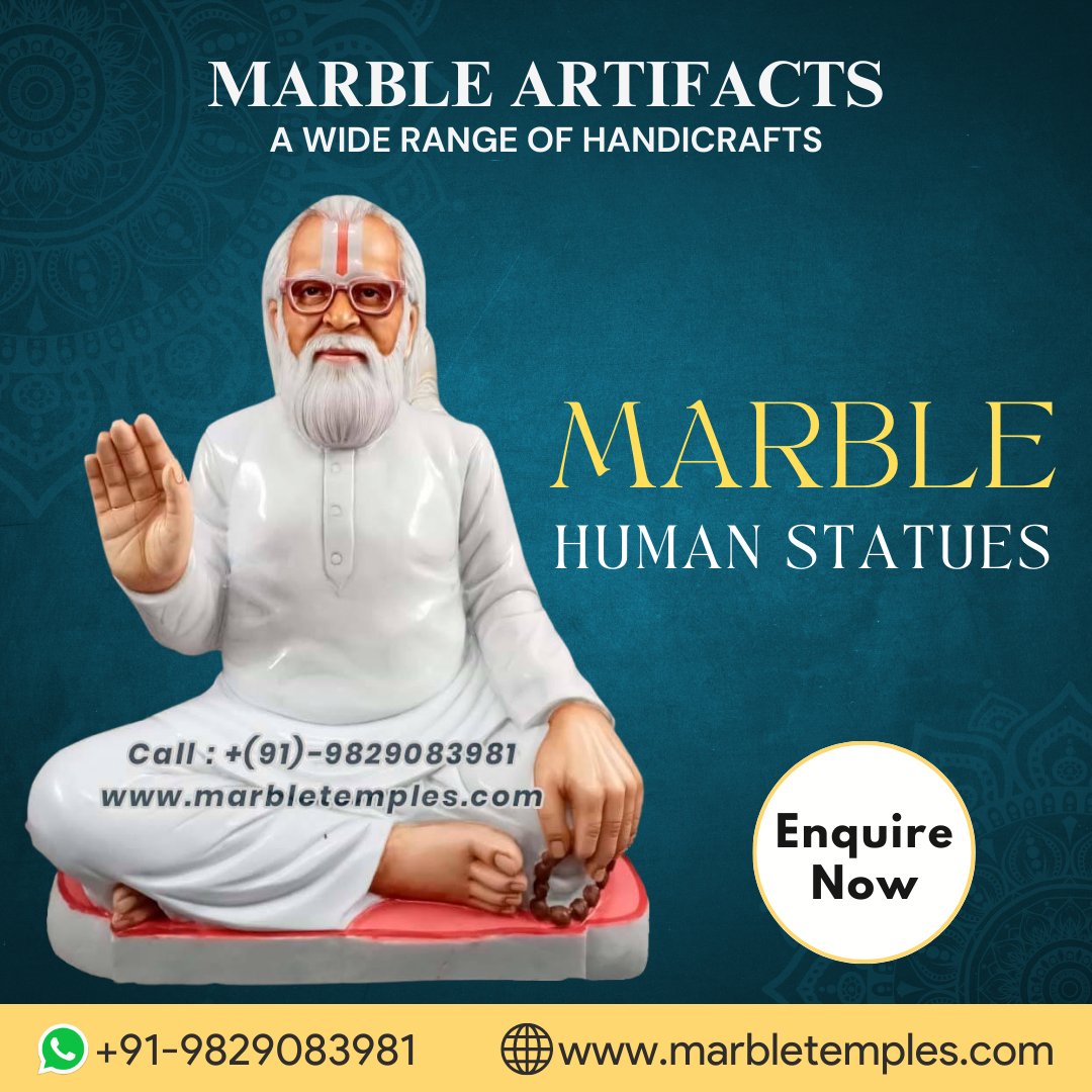 Marble Human Statues Crafted by Marble Artifacts

✅ We use high-quality white marble for making custom human statue.

If you are interested to buy marble human statues, then Visit our website: marbletemples.com/marble-bust-st…

#marblestatue #humanstatue #marblesculpture #buststatue #art