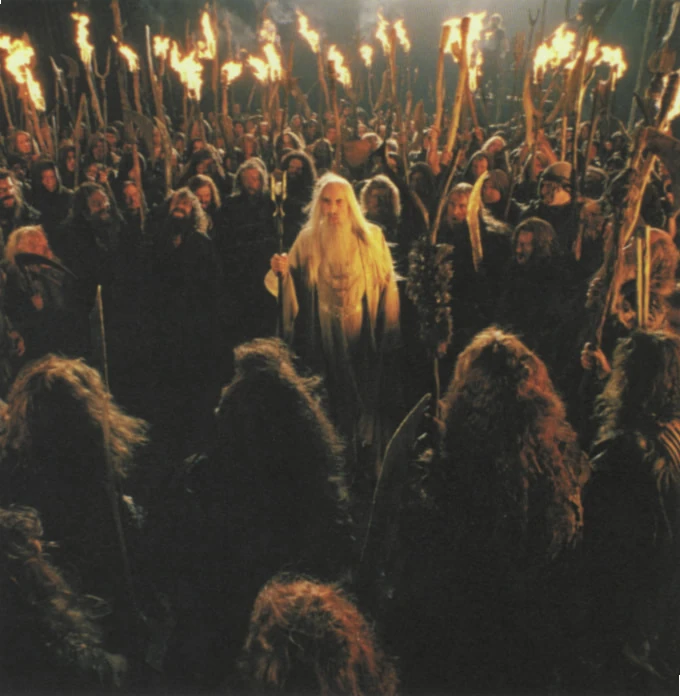 Hoş geldin çiftçi Saruman, köylü Saruman, köylünün dostu, köylünün başkanı Saruman, hoş geldin.