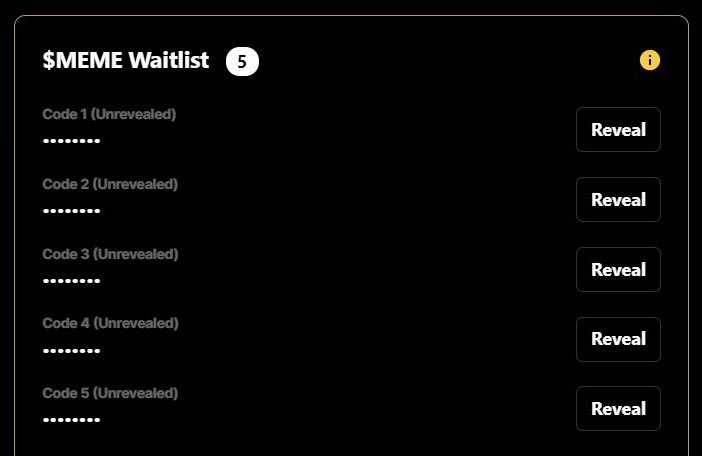 $MEME WAITLIST by <a href="/Memeland/">Memeland ❤️ Memecoin</a> CODE GIVEAWAY

• Follow me
• Like and Retweet 
• Tag 3 friends

3x WAITLIST CODE 🎟️

Winner will be chosen in 24 hrs ⏰

Good luck 🍀