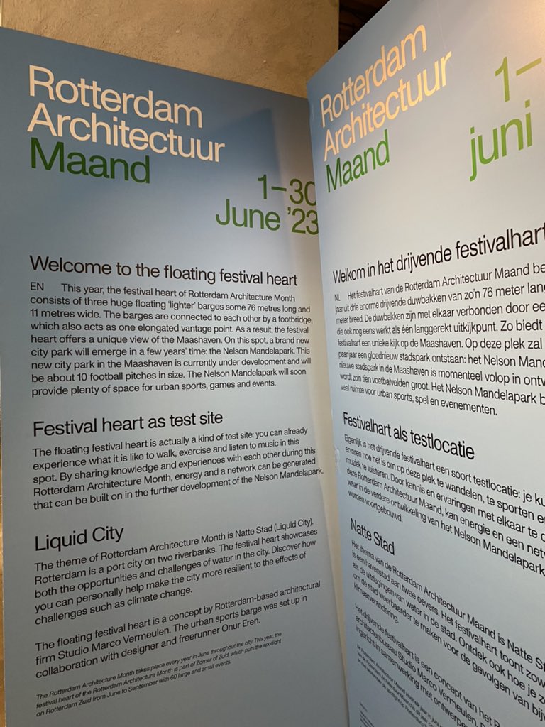 Blue21Float's tweet photo. Great team trip to #floatingfeativalheart organized by @IABR @AIRrotterdam 💙🌊 a good idea for a #floatingcinema and learn about #floatingfuture potential from various projects displayed #resilience #watercity #Rotterdam #ClimateAction #climateadaptation #leisureonwater https://t.co/fCPxlo7DTq
