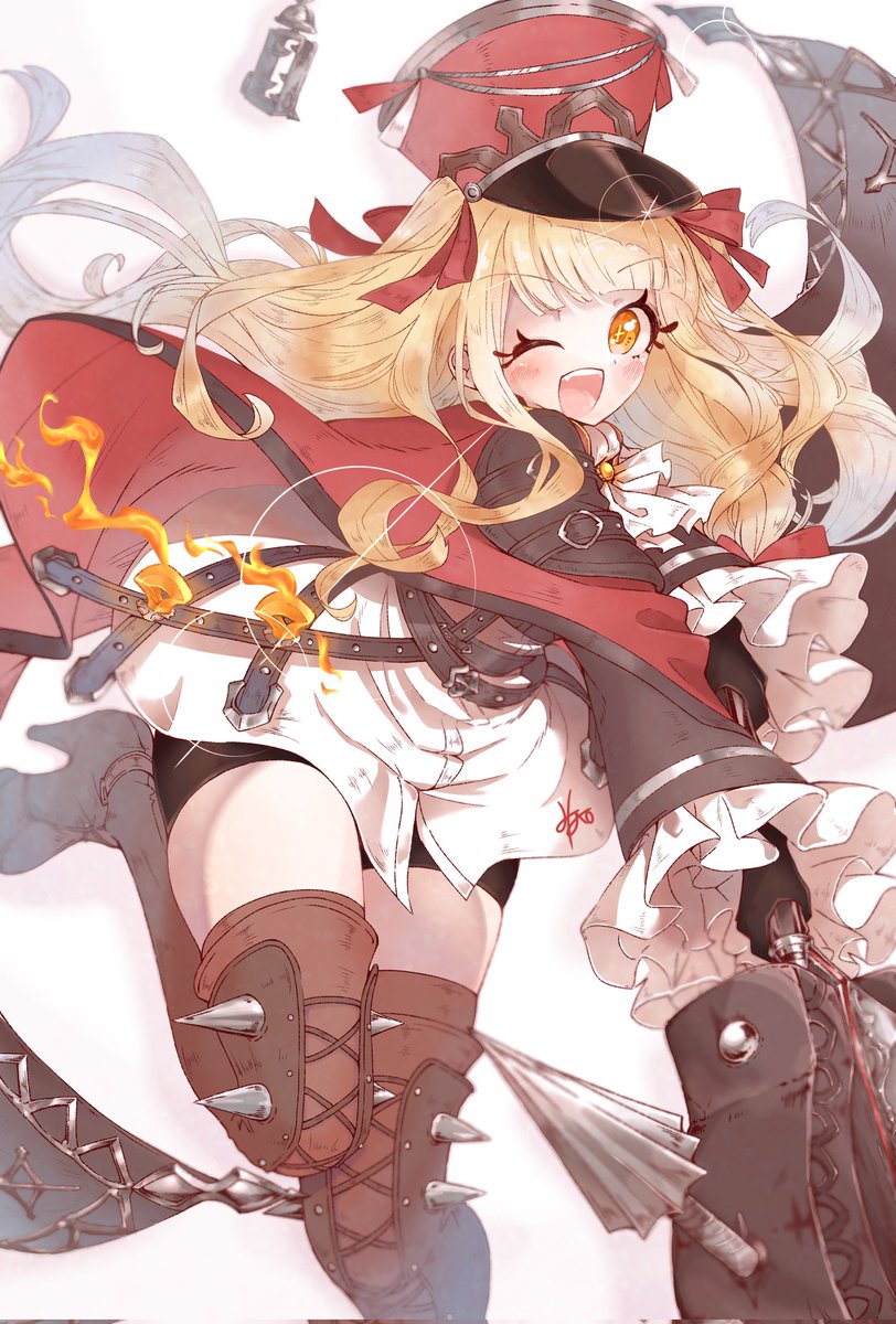 HAO7327's tweet image. 周年ずきんちゃん〜🎉🎉🎉
とりあえず完成ということで…
#シノアリス6周年
#シノアリス_ファンアート