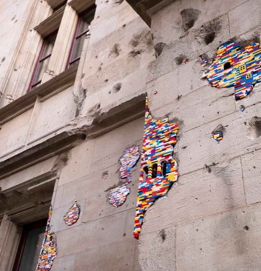 LEGO Repairs by Street Artist, Jan Vormann
