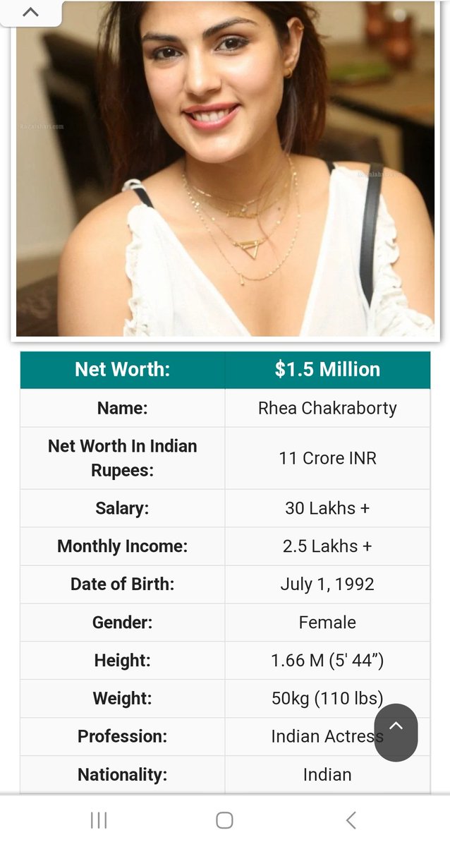 How Rhea Chakraborty’s net worth rose from Rs 10 lakh – Rs 14 lakh – 11 Crore in 2023 ?? 

How many movies/Tv shows she has done from 2020 — 2023  ?.

@dir_ed @IPS_Association @CBIHeadquarters 
SSR Conspirators Rewarded 
#JusticeForSushantSinghRajput