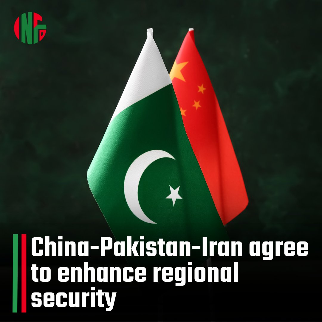 Successful step towards regional security! China-Pakistan-Iran 🇨🇳🇵🇰🇮🇷 hold 1st trilateral meeting on regional security. 

Director-General Bai Tian of China's Ministry of Foreign Affairs led the talks in Beijing. Enhancing cooperation for stability and peace. #SecurityAlliance