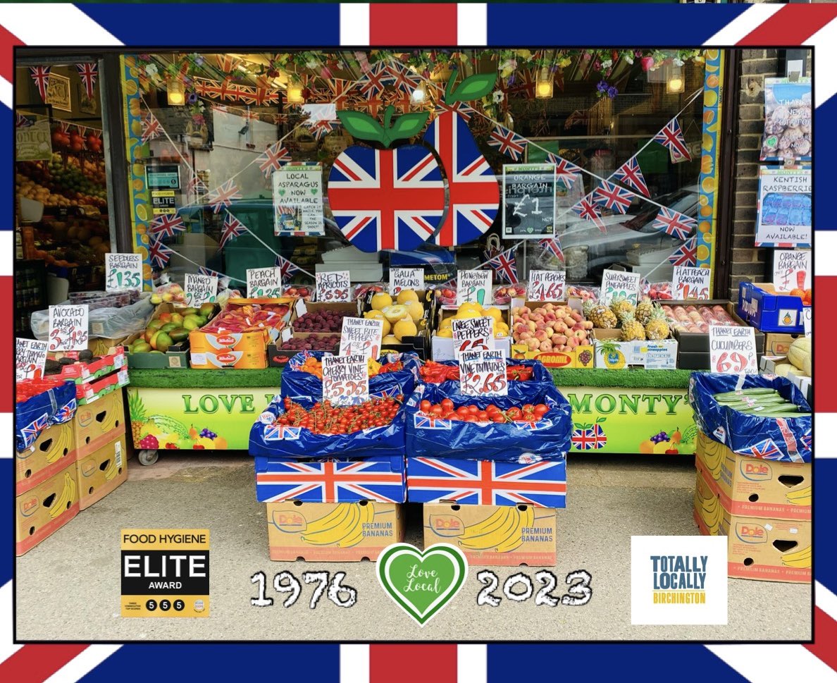 MontysBirch's tweet photo. Busy busy in Birchington today ☀️ Plenty of local produce &amp; all your summertime favourites available at Monty’s ‘til 5pm 💚 #bestgreengrocer #shoplocal #thanet #birchington #totallylocallybirchington https://t.co/ZbZ86NxnmF