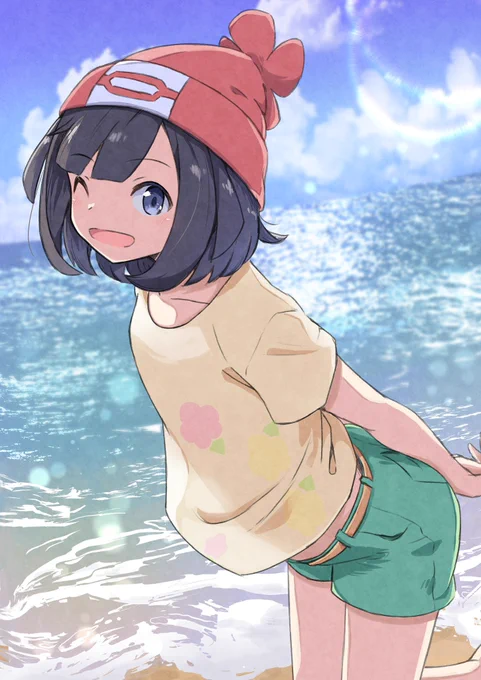 #見た人もなにか無言で海をあげる