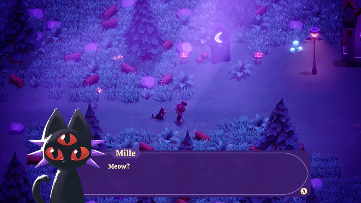 It’s #screenshotsaturday! 🌙💜

What would you name your companion in Moonlight Peaks? 

#indiedev #gamedev