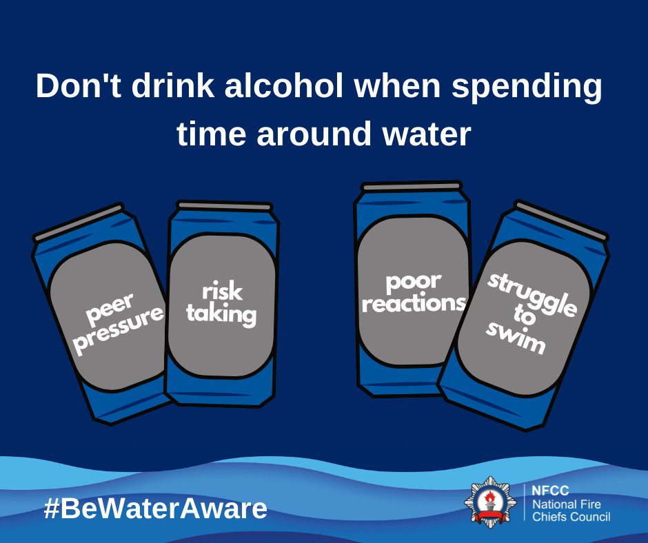 If you’ve been out with your mates, plan your route home away from water.
25% of accidental drownings in 2021 involved drink and/or drugs
#BeWaterAware