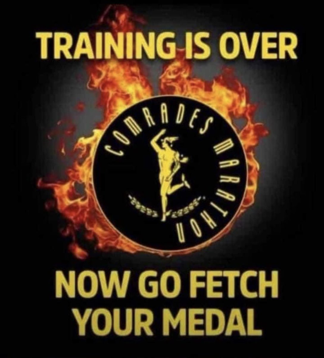 Good luck to every single runner doing <a href="/ComradesRace/">ComradesRace</a> . I wish you the race you have trained for. Fast feet and a strong heart. Soak it all up and when it gets tough run for us who can’t.