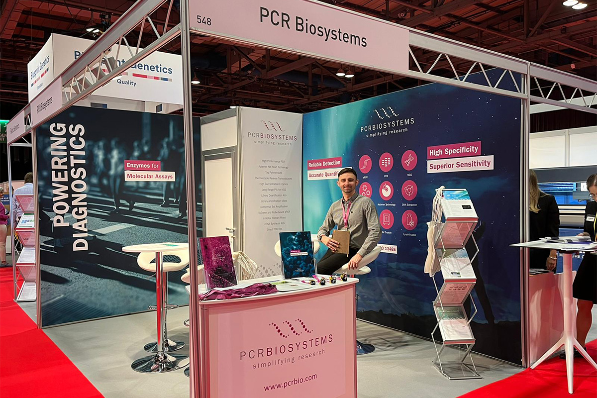 PCR_Biosystems's tweet photo. Day 1 of #ESHG2023 and we're ready to go! Come and chat with James and Megan at booth 548 and let's see how we can help you with your PCR!
#SimplifyingResearch #genetics #genomics #diagnostics https://t.co/hjZXSYDIBk