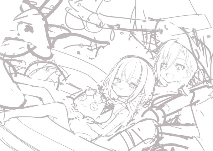 没と完成まで漕ぎ着けれなかった絵