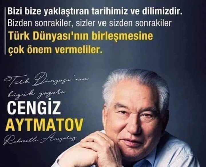 Bir dal kırılmış ne çıkar,
yeter ki çınarın gövdesi
sağlam kalsın..!!!

Cengiz AYTMATOV