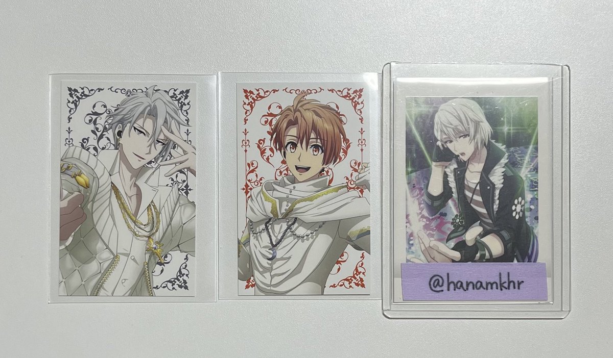 hanamkhr's tweet photo. 【交換】アイナナ ムビナナ特典 アイドルメッセージカード

譲: 三月、楽
求: 悠、トウマ (各1)

・1:1～◎
・郵送または12日のプレミアム上映会にて手渡し可能

ŹOOĻを揃えたい為求めております。
週違いの為難しいかもしれませんが、検索からもお気軽にお声掛けください。 https://t.co/v5uEaka0K1