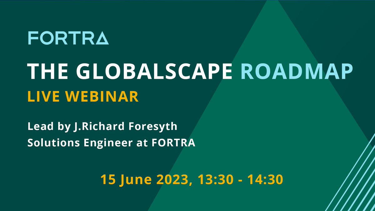 Join us for an insightful webinar led by FORTRA Solutions Engineer J.Richard Foresyth, as we discuss the future direction of Globalscape EFT. 

Our team of experts will also be on hand to answer all your questions in a Q&amp;A session.  

Register: bit.ly/43p6jBI 

#Webinar