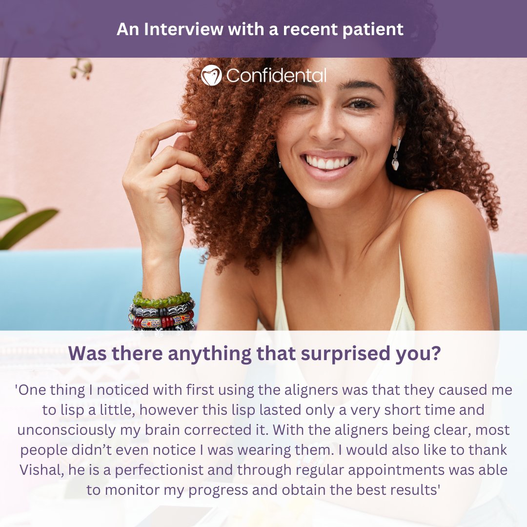 Here is another segment from our interview with one of our Invisalign patients - Part 2 #SmileTransformation #DentalJourney #ConfidentSmiles #DentalCare #PatientTestimonial #DentalExperience #HappyPatients #GentleDentistry