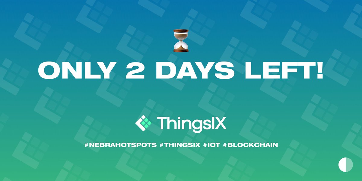 ⏳Only 2 Days Left!⏳ We're gearing up to bring ThingsIX to your Nebra hotspots. Don't miss out on this chance to boost your earnings! Stay tuned. #NebraHotspots #ThingsIX #IoT #Blockchain