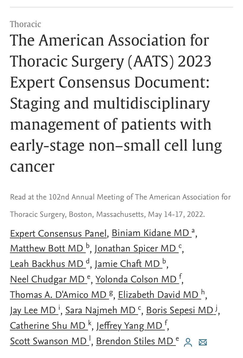 Brendon Stiles (@brendonstilesmd) on Twitter photo Incredibly challenging to write given huge number of high impact surgical, neoadjuvant, and adjuvant trials released after we began. <a href="/AATSJournals/">AATS Journals</a> Incredibly challenging to write given huge number of high impact surgical, neoadjuvant, and adjuvant trials released after we began. <a href="/AATSJournals/">AATS Journals</a>