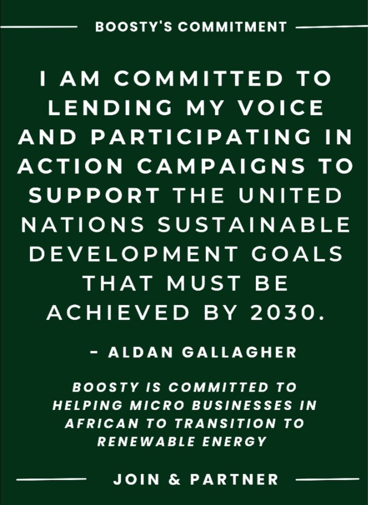 funjessy's tweet photo. Boosty is committed to helping micro businesses transition to renewable energy systems through crowdfunding.

Be involved.....

 #crowdfunding #renewableenergy #SDGs7 #SDGs8 #SDGs17 #sustainable #greenenvironment #corporatefundraising #foundations #individuals https://t.co/jZUTCyovxU
