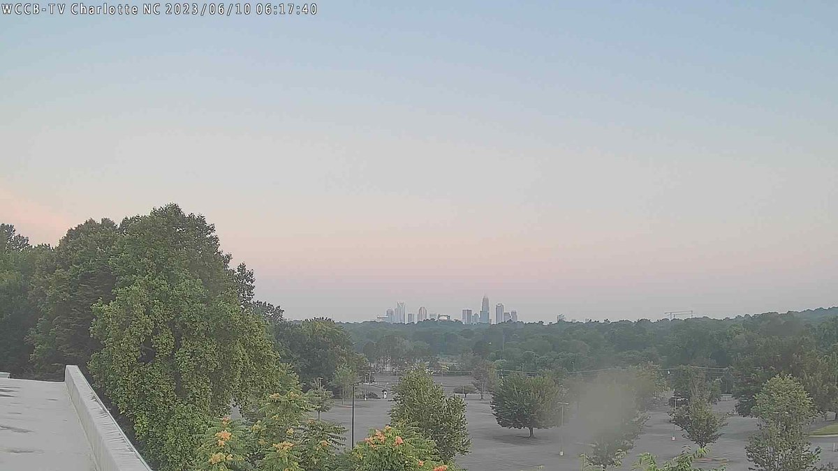 WCCB Charlotte at sunrise and it's 56.0 F.