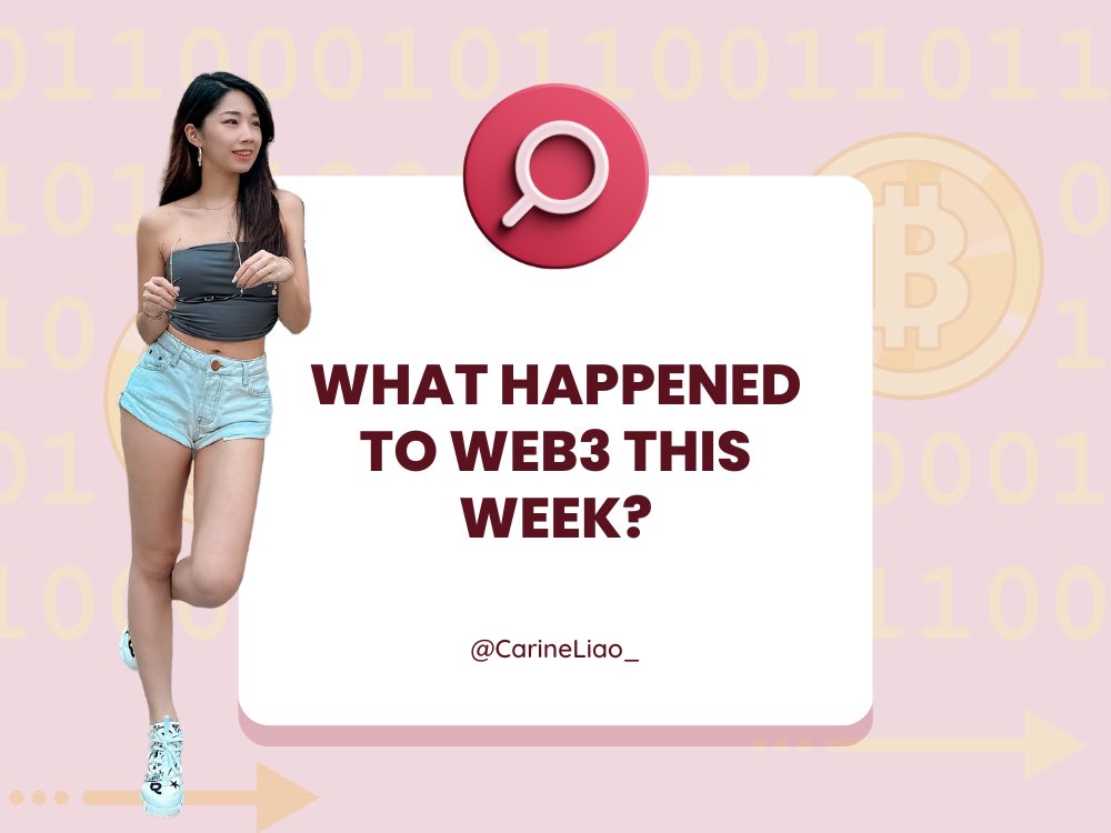 💖🗞️What happened to web3 this week?

If you didn't have time to keep up with all the latest news, don't worry - I've got you covered.
Check out the weekly roundup now!👇🏻

A thread🧵(1/11)