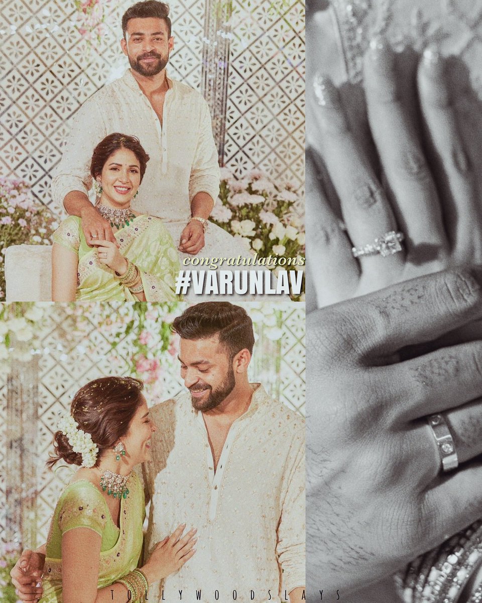 congratulations lovelies 🤌🏻💕
so happy for you both❤️
@IAmVarunTej @Itslavanya 

#varuntej #varuntejkonidela #varunkonidela #lavanyatripathi #varunlav #varunlavanya #varunlavanyaengagement #varunlavengagement #tollywood