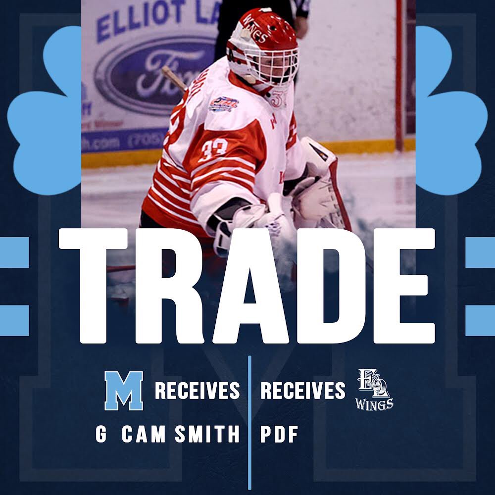 stmbuzzers's tweet photo. The Buzzers have acquired 2003 Goalie Cameron Smith from the Elliot Lake Red Wings for a PDF. The Stouffville resident played in 41gms last season with a 3.73gaa. Smith brings size and good technical and puck handling skills to the Buzz. Welcome Cam Ⓜ️#buzzerhood #ojhlimages https://t.co/VSWU092SsY