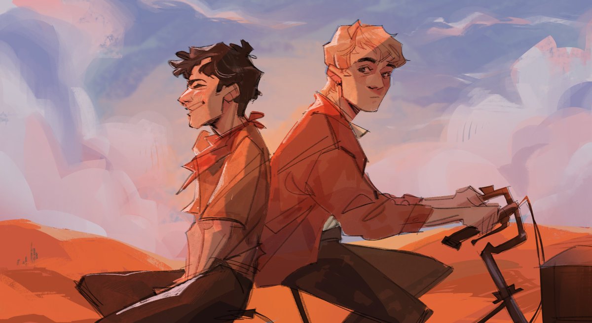 coming of age film vibes ?? ft. merthur ?? atp idek what the original vision was, it's been ages since i sketched this :')))

#bbcmerlin #merthur