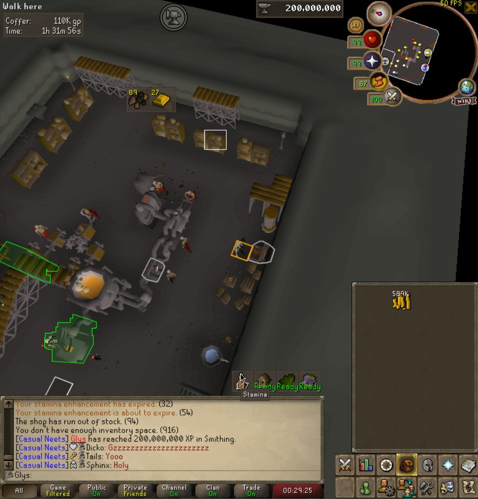 Glys_OSRS's tweet photo. 200m Smithing . Shit skill don't recommend. https://t.co/KocfHLC45Z