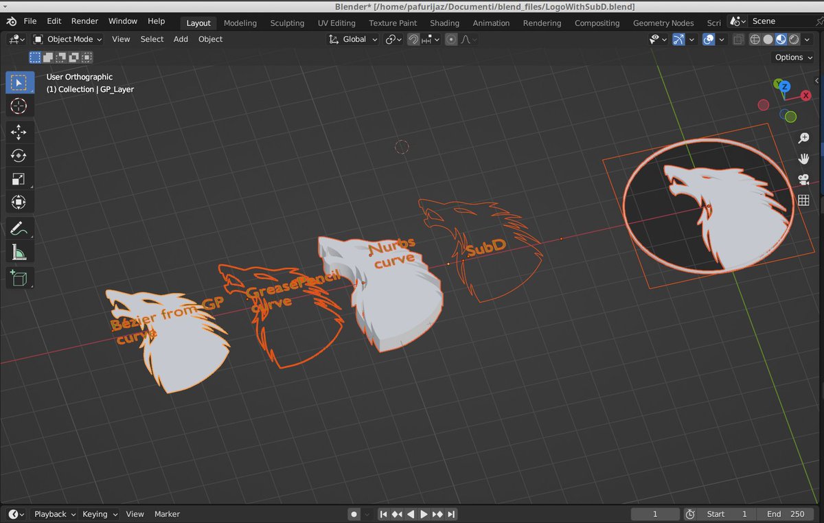pa_furijaz's tweet image. From #Blender3D to #Plasticity3D via converting #SubD to Curve then into #Beziér and decimating with adaptive and expoting into #SVG with #LeoMoon Add-on and importing SVG into #FreeCAD and exporting into IGES or STEP and then import into Plasticity. #fc3d #b3d #Blender3d