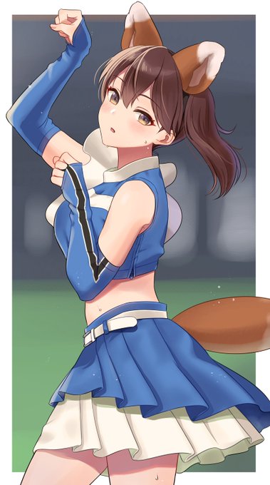 「blue skirt cheerleader」 illustration images(Latest)